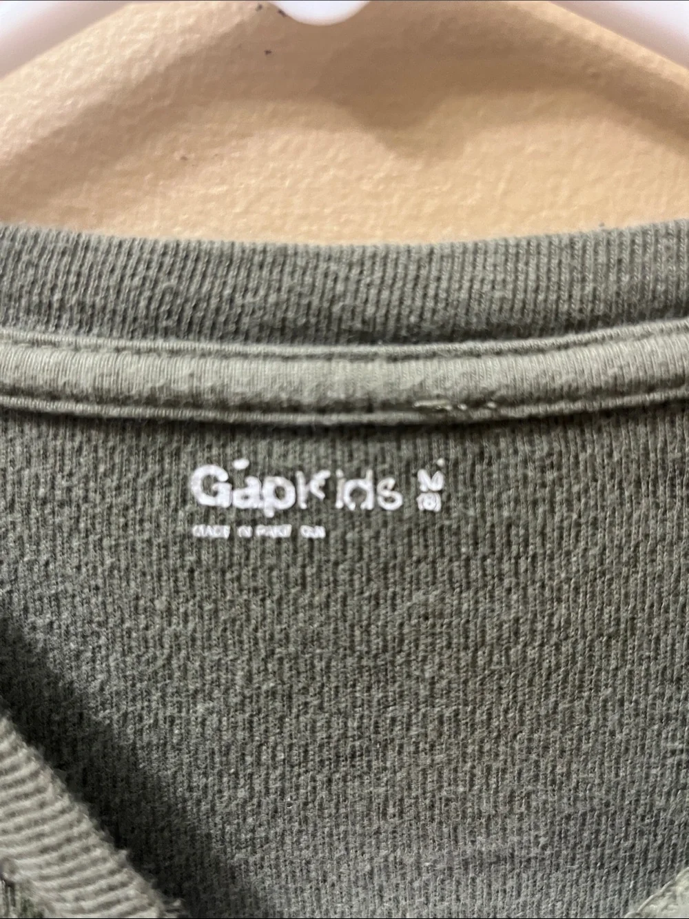 GAP Green and Black Camo Sports Long Sleeve Tee
